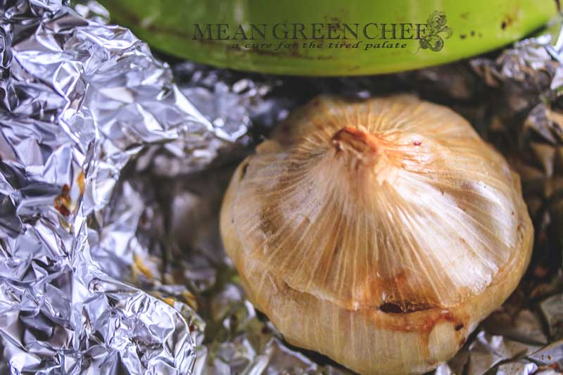 Oven Roasted Garlic Recipe | Mean Green Chef