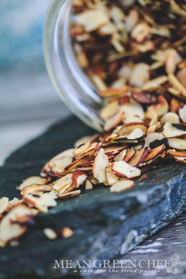 Pan Roasted Almonds Recipe | Mean Green Chef