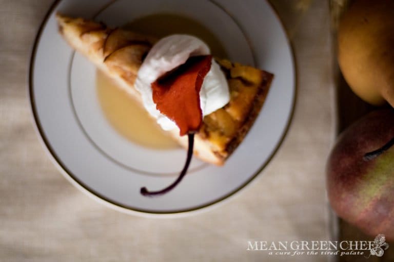 Pear and Almond Torte Recipe | Mean Green Chef