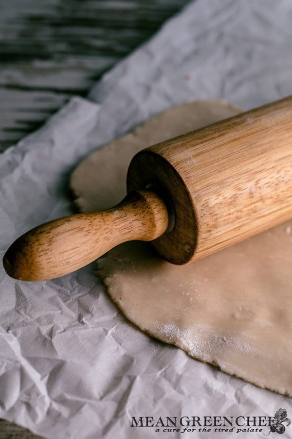 Easy Shortcrust Pastry being rolled out.