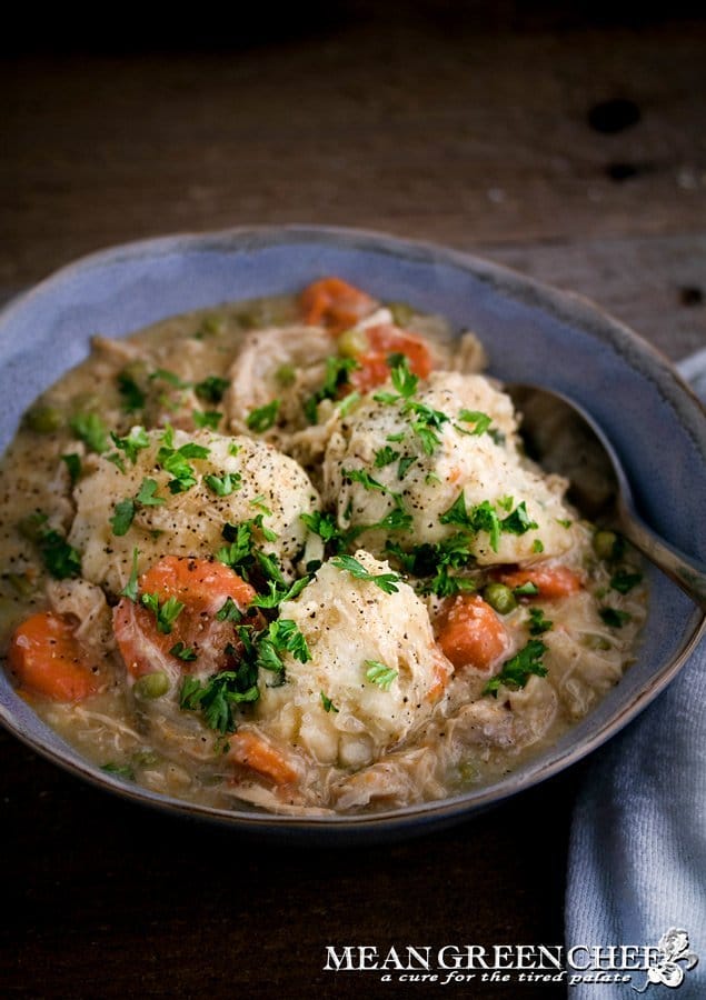 Bowl of Chicken and Dumplings