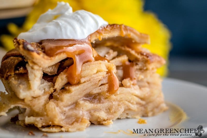 Apple Pie with whipped cream