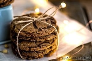 Stack of Molasses Cookies, tied with twine