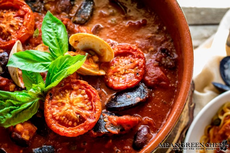 Pasta Arrabiata with Sweet Slow Roasted Tomatoes.