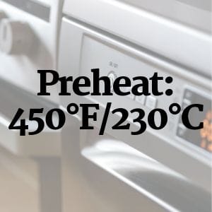 Preheat the oven to 450°F/230°C