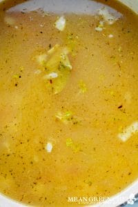 Sweet Corn Chowder after broth is added